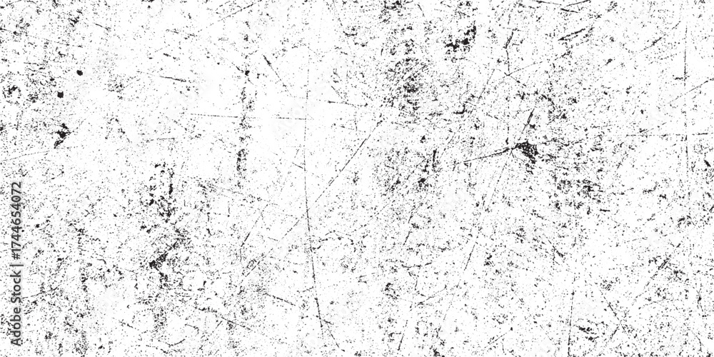 Obraz premium Abstract Black and White Distressed Grunge Texture with Scratches and Dirt Overlay