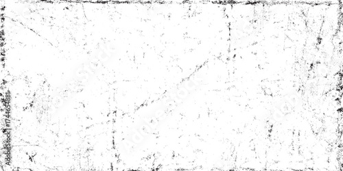 Abstract Grunge Distressed Black and White Texture Overlay, Rough Edges, Scratches and Dust