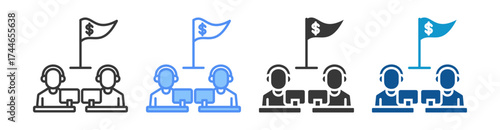 Competition Icon Set Multiple Style Collection