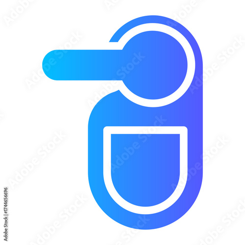 door key gradient icon