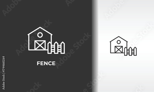 Fence Vector, Icon Or Logo Sign Isolated Symbol Illustration
