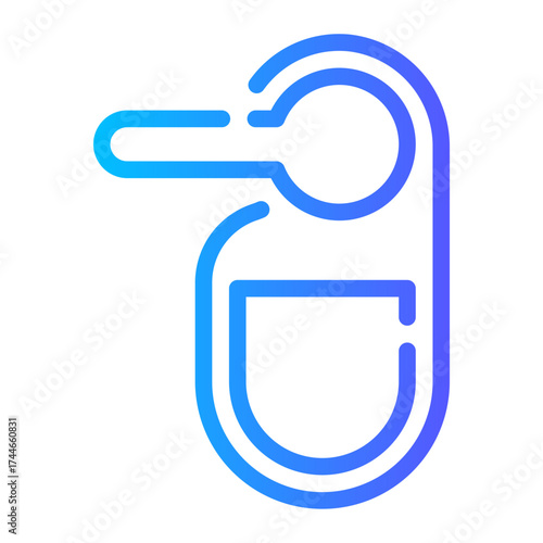 door key gradient icon