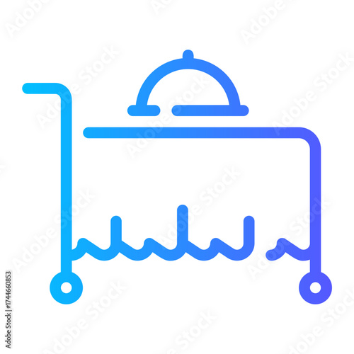 food trolly gradient icon