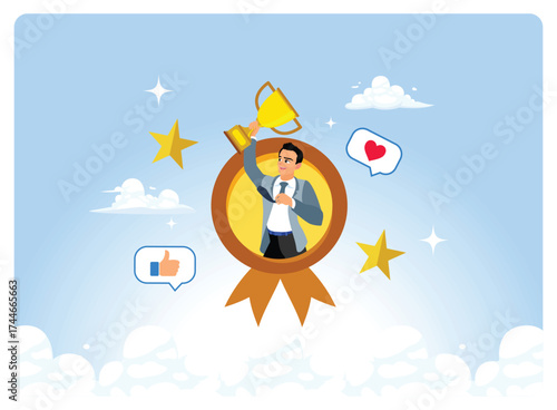 The best employees receive recognition and awards from the company.