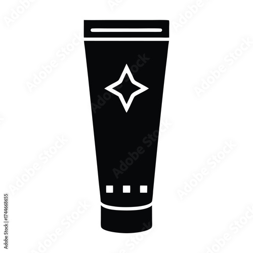 tinted moisturizer tube vector icon