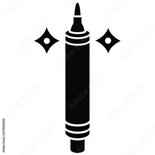 tattoo eyeliner pen vector icon