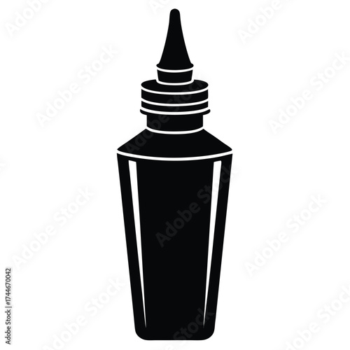liquid eyeliner bottle vector icon