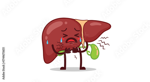 Understanding the distress and suffering of the human liver and gallbladder as vital organs facing potential health issues.