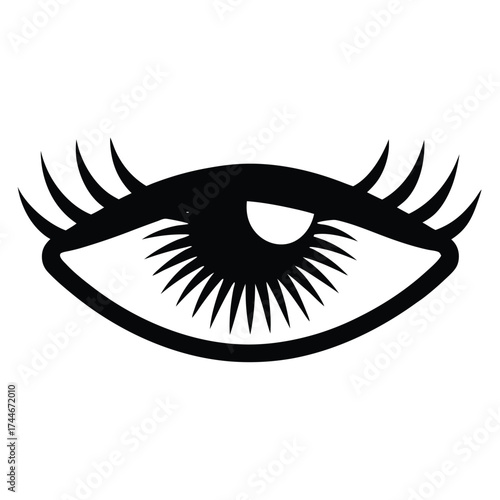 cushion eyeliner vector icon