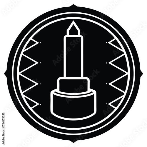 bb stick foundation vector icon
