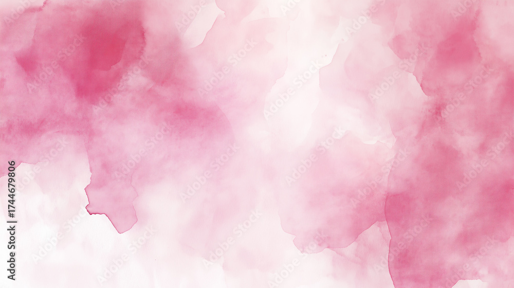 Fototapeta premium Pink watercolor background