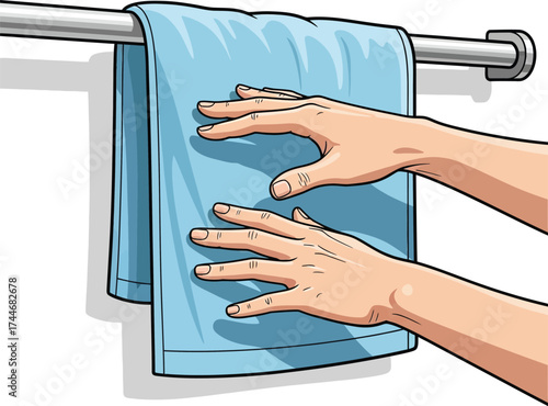 hand holding a refrigerator