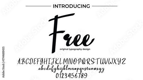 Free - Elegant Script Font for Smooth Handwritten Design and Creative Typography
