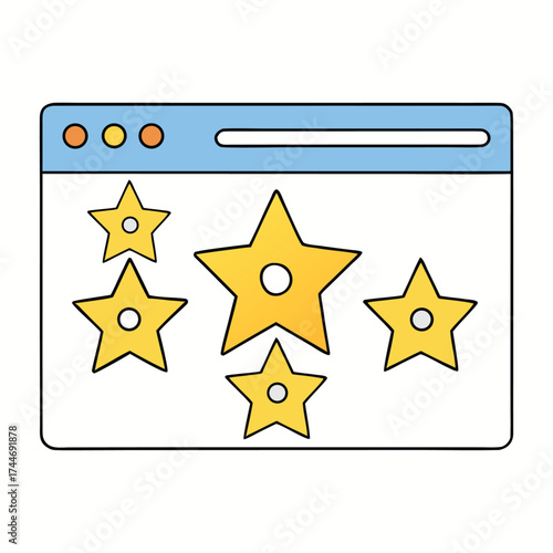 A sleek display of web ranking stars, symbolizing online ratings and user feedback. Perfect for websites, reviews, and digital platforms to showcase quality and performance.
