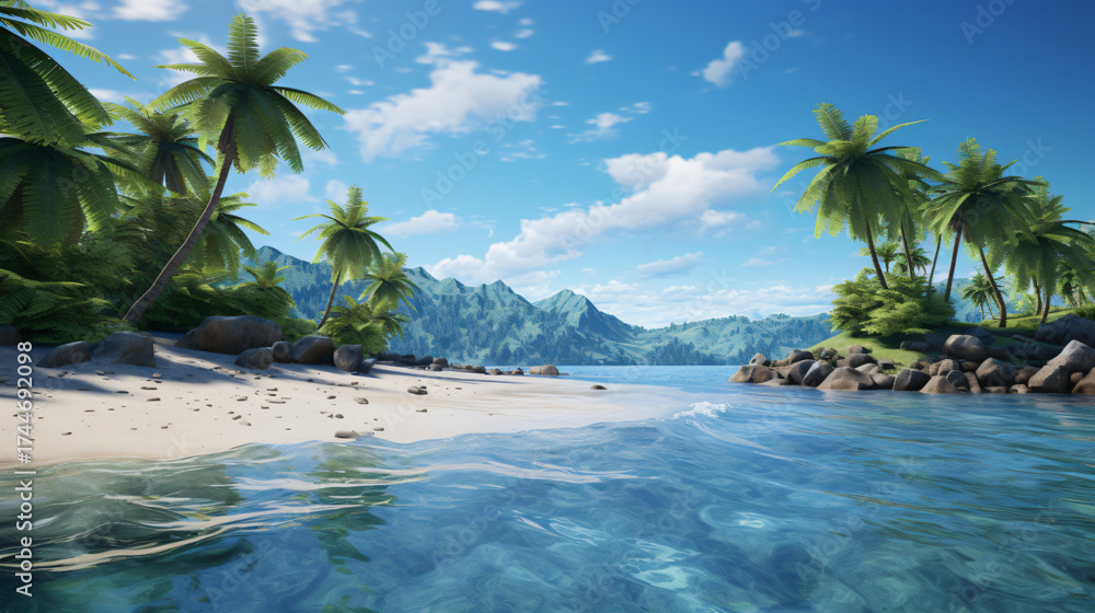 Obraz premium Tropical Paradise Beach