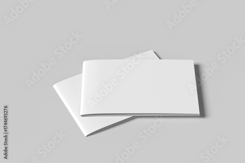 Modern Catalog Display – Flat Lay Mockup