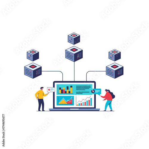 Analyzing data from multiple sources for business insights and strategy development.