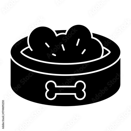 bowl black icon