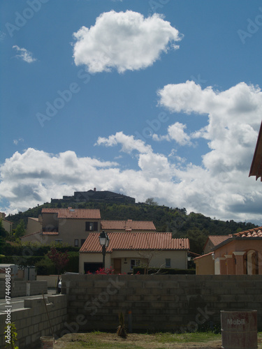 Castle Above Rooftops