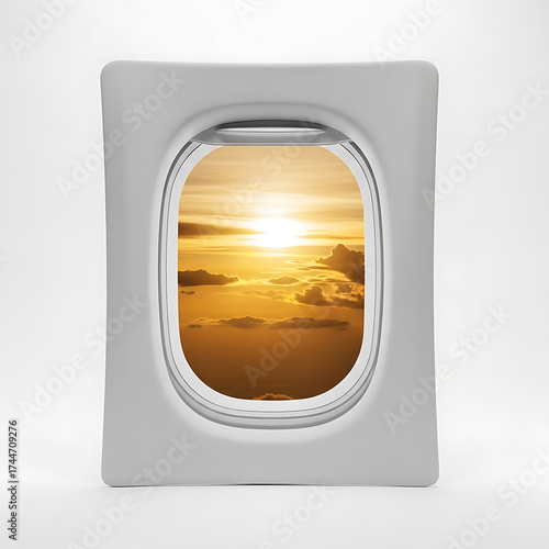 view from airplane window