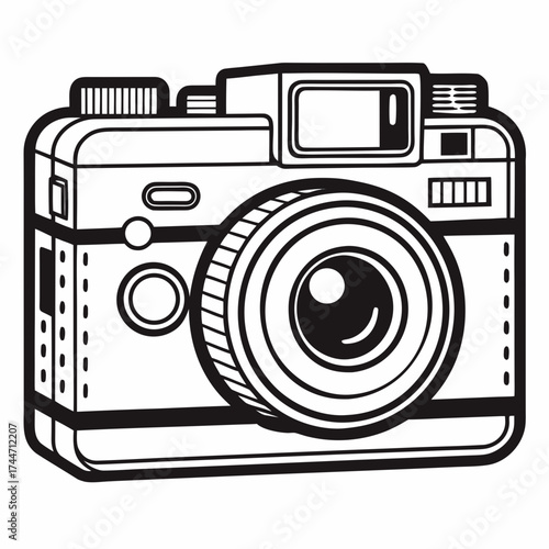 Classic camera illustration