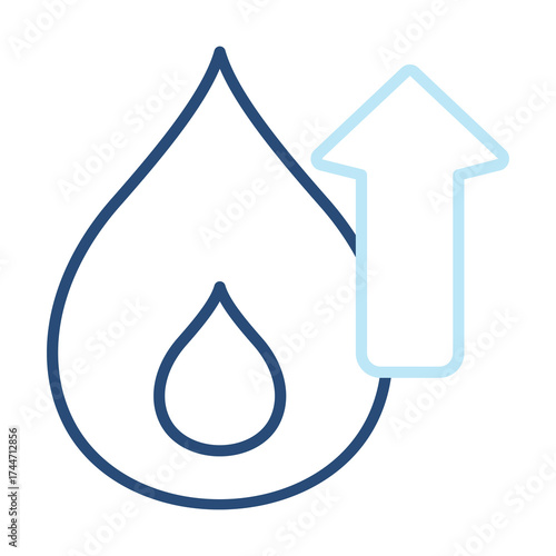 Cholesterol Icon Color Outline Style. Vector Illustration Design