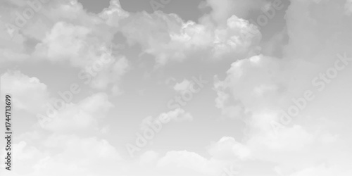 Dramatic overcast sky with gray and white clouds before rainy season. Cloud storm Sky Dark Rain Lightning Thunder Stormy Typhoon Nature Light Scene Rainy Atmosphere. 