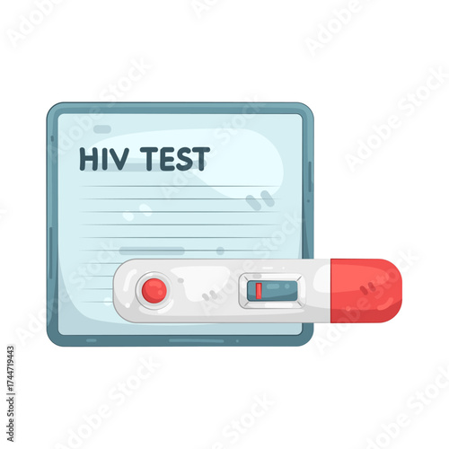 Illustration of HIV negative test