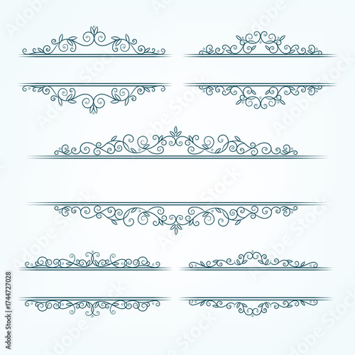 Elegant floral wedding frames and borders collection