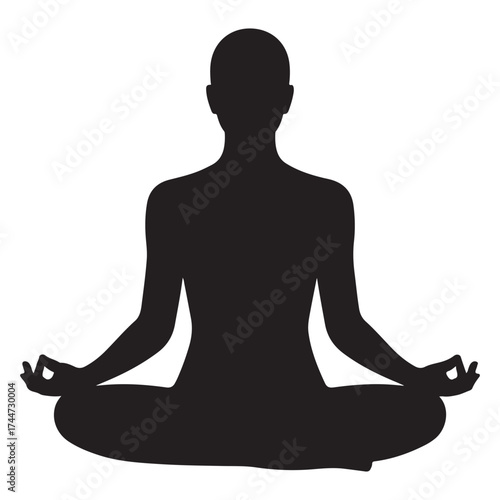 Yoga Poses Vector Illustration