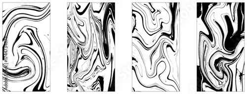 Marble abstract acrylic background. Nature black marbling artwork texture.