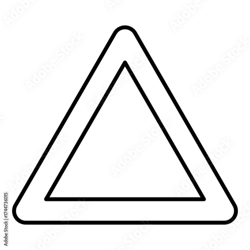 delta symbol line icon