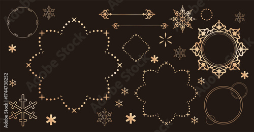 クリスマスのフレームデザイン