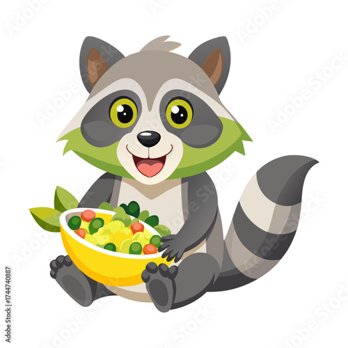 Raccoon With Chia Pudding