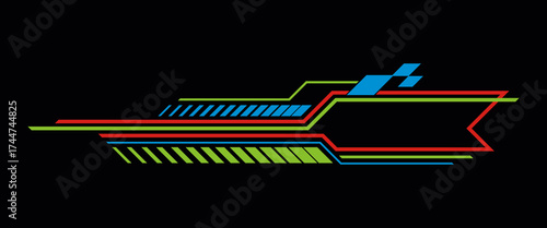 racing speed for t-shirt design and other uses.