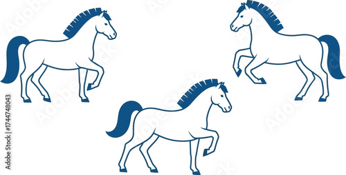Horse illustration vector graphic animal equine design art