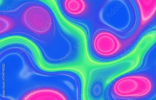 Abstract fluid art background with vibrant colors and flowing shapes design