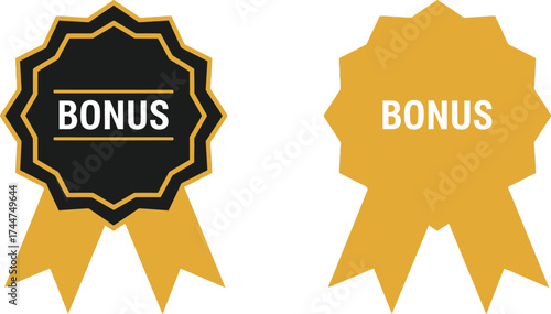 Get your bonus badge vector reward promotion special offer