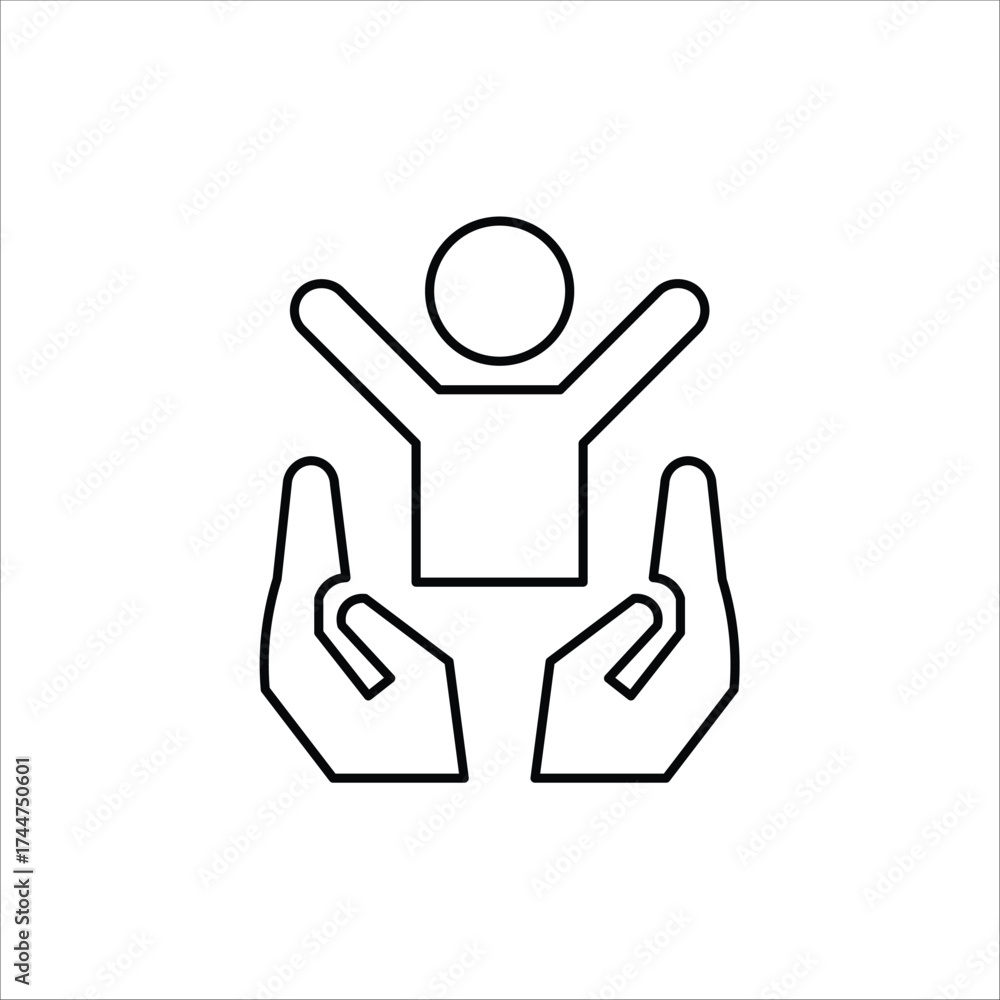 Obraz premium mankind icons. simple line vector