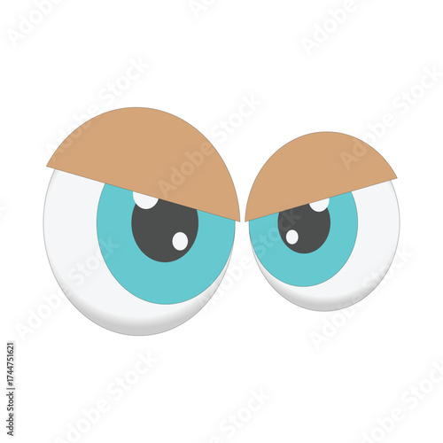 cartoon eyes vector illustration	