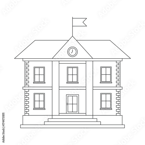 vector drawing of house