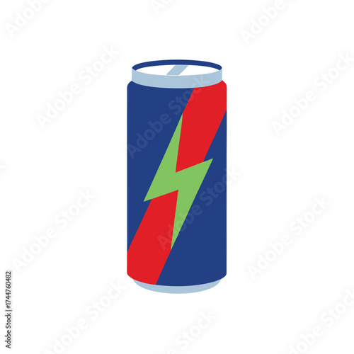 Energy Drinks on White Background