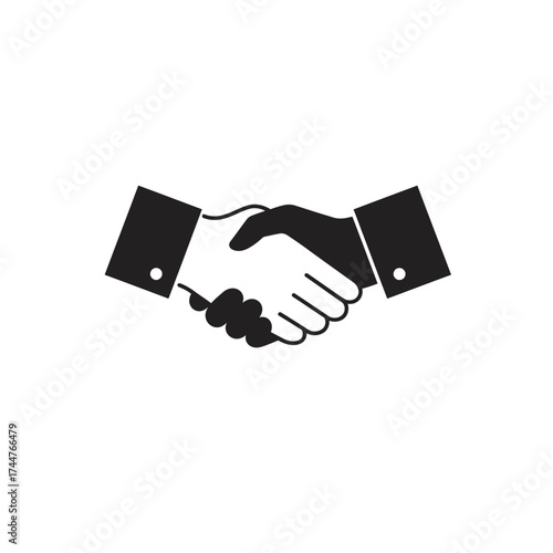hand shake vector