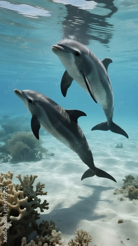 Obraz premium Underwater Ocean Scene