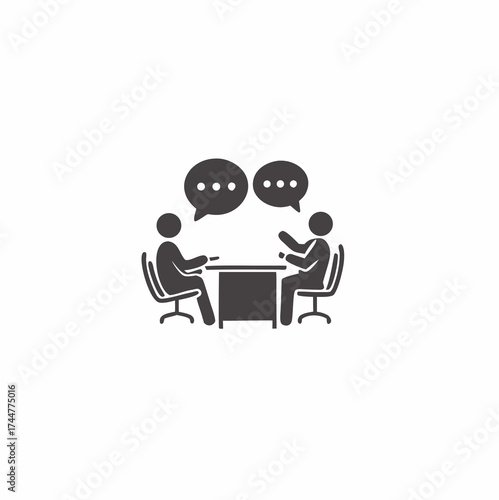 Mentor guidance coach for business executive. Mentoring, personal guidance, online teaching, counselor, one to one coaching, group discussion and seminar. Psychiatrist counselling. Pictogram.

