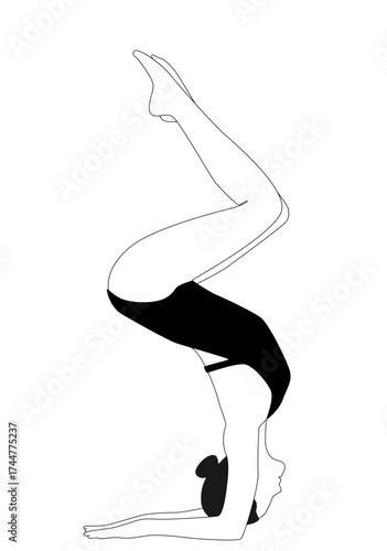 Yoga Pose Illustration