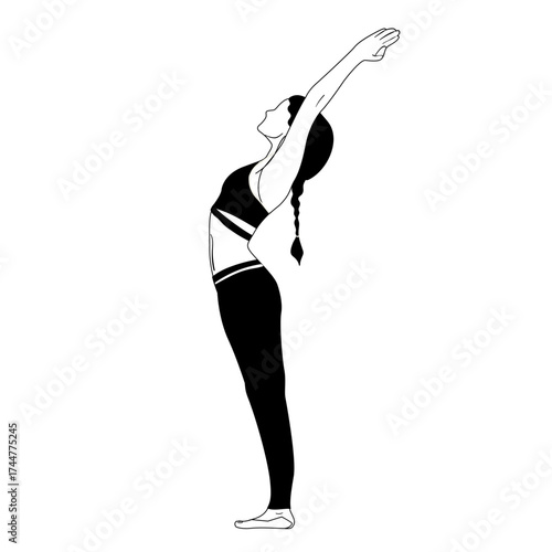 Yoga Pose Illustration