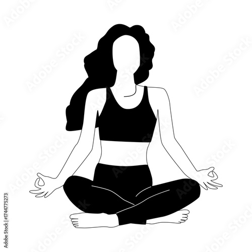 Yoga Pose Illustration