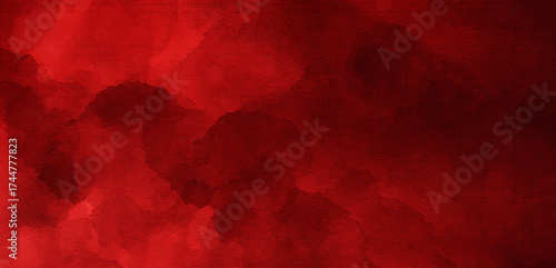 Abstract Watercolor Red Texture . Red dark abstract textured background texture to the point with bright spots of paint. Red and black background. Abstract red watercolor background.