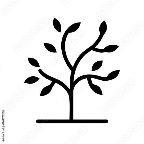 Tree icon representing nature and growth